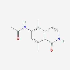 molecular formula C13H14N2O2 B8251893 N-(5,8-dimethyl-1-oxo-2H-isoquinolin-6-yl)acetamide 