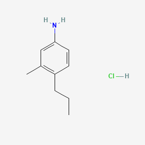 molecular formula C10H16ClN B8251921 3-Methyl-4-propylaniline;hydrochloride 