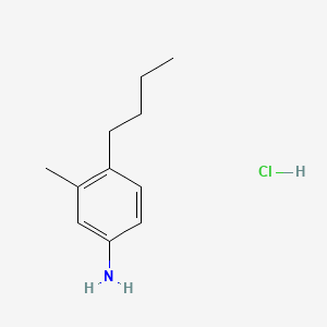 molecular formula C11H18ClN B8251926 4-Butyl-3-methylaniline;hydrochloride 