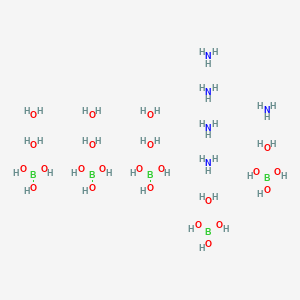 molecular formula B5H46N5O23 B8251943 Azane;boric acid;octahydrate 