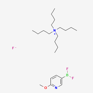 molecular formula C22H42BF3N2O B8251973 Difluoro-(6-methoxypyridin-3-yl)borane;tetrabutylazanium;fluoride 