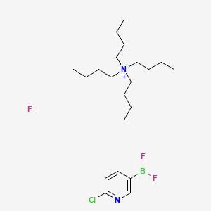 molecular formula C21H39BClF3N2 B8251977 (6-Chloropyridin-3-yl)-difluoroborane;tetrabutylazanium;fluoride 