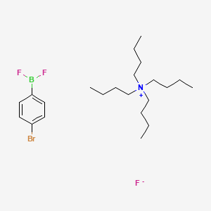 molecular formula C22H40BBrF3N B8251982 (4-Bromophenyl)-difluoroborane;tetrabutylazanium;fluoride 
