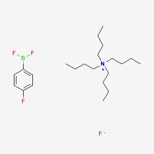 molecular formula C22H40BF4N B8251983 Difluoro-(4-fluorophenyl)borane;tetrabutylazanium;fluoride 