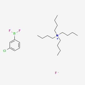 molecular formula C22H40BClF3N B8251990 (3-Chlorophenyl)-difluoroborane;tetrabutylazanium;fluoride 