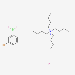 molecular formula C22H40BBrF3N B8251994 (3-Bromophenyl)-difluoroborane;tetrabutylazanium;fluoride 