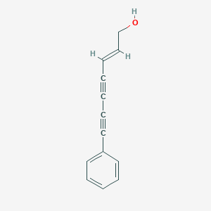 molecular formula C13H10O B082520 7-Phenyl-2-heptene-4,6-diyn-1-ol CAS No. 13641-62-8