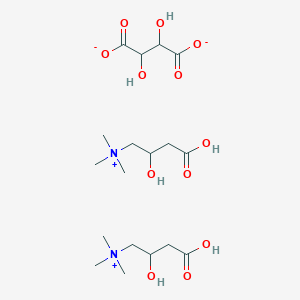 molecular formula C18H36N2O12 B8252017 (3-Carboxy-2-hydroxypropyl)-trimethylazanium;2,3-dihydroxybutanedioate 