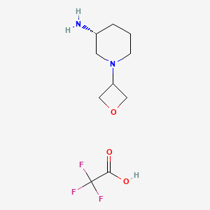 (3R)-1-(oxetan-3-yl)piperidin-3-amine;2,2,2-trifluoroacetic acid