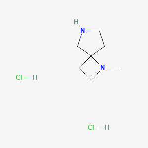 molecular formula C7H16Cl2N2 B8252051 1-Methyl-1,6-diazaspiro[3.4]octane dihydrochloride 