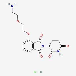 molecular formula C17H20ClN3O6 B8252057 Thalidomide-PEG2-NH2 hydrochloride 