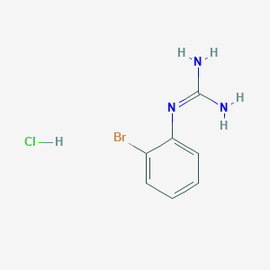 molecular formula C7H9BrClN3 B8252061 2-(2-Bromophenyl)guanidine;hydrochloride 