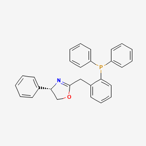 molecular formula C28H24NOP B8252167 (S)-2-(2-(Diphenylphosphino)benzyl)-4-phenyl-4,5-dihydrooxazole 