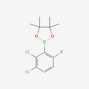 molecular formula C12H14BCl2FO2 B8252271 2-(2,3-Dichloro-6-fluorophenyl)-4,4,5,5-tetramethyl-1,3,2-dioxaborolane 