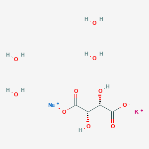 molecular formula C4H12KNaO10 B8252273 potassium;sodium;(2S,3S)-2,3-dihydroxybutanedioate;tetrahydrate 