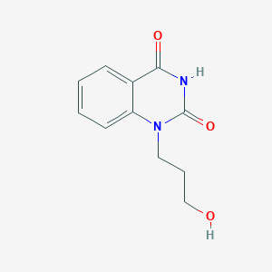 molecular formula C11H12N2O3 B8252312 1-(3-Hydroxypropyl)quinazoline-2,4-dione 