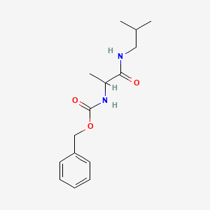 molecular formula C15H22N2O3 B8252330 benzyl N-[1-(2-methylpropylamino)-1-oxopropan-2-yl]carbamate 