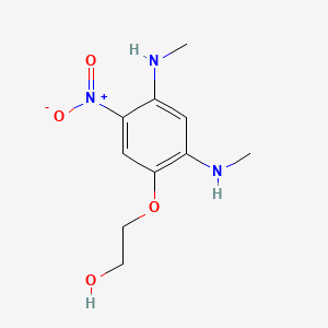 molecular formula C10H15N3O4 B8252342 2-[2,4-Bis(methylamino)-5-nitrophenoxy]ethanol 