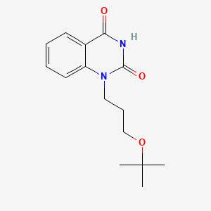 molecular formula C15H20N2O3 B8252353 1-[3-[(2-Methylpropan-2-yl)oxy]propyl]quinazoline-2,4-dione 