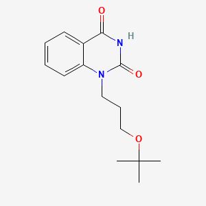 molecular formula C15H20N2O3 B8252353 1-[3-(tert-Butoxy)propyl]-3H-quinazoline-2,4-dione 