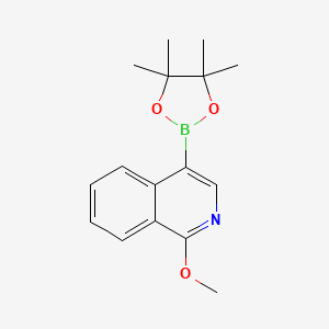 molecular formula C16H20BNO3 B8252407 1-Methoxy-4-(tetramethyl-1,3,2-dioxaborolan-2-yl)isoquinoline 