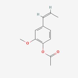 molecular formula C12H14O3 B8252602 Phenol, 2-methoxy-4-(1-propenyl)-, acetate, (Z)- CAS No. 97412-23-2