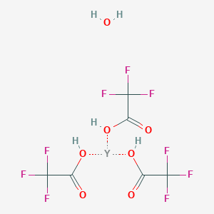 molecular formula C6H5F9O7Y B8252609 Yttrium(III) trifluoroacetate hydrate 