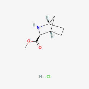 molecular formula C8H14ClNO2 B8252623 methyl (1R,3S,4S)-2-azabicyclo[2.2.1]heptane-3-carboxylate;hydrochloride 