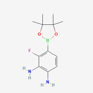 3-Fluoro-4-(4,4,5,5-tetramethyl-1,3,2-dioxaborolan-2-yl)benzene-1,2-diamine