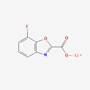 molecular formula C8H3FLiNO3 B8252724 Lithium 7-fluorobenzo[d]oxazole-2-carboxylate 