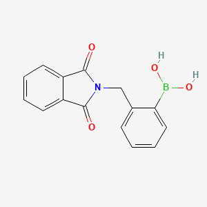 molecular formula C15H12BNO4 B8252743 (2-((1,3-Dioxoisoindolin-2-yl)methyl)phenyl)boronic acid 