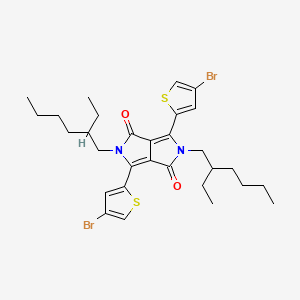 molecular formula C30H38Br2N2O2S2 B8252777 3,6-Bis(4-bromothiophen-2-yl)-2,5-bis(2-ethylhexyl)-2,5-dihydropyrrolo[3,4-c]pyrrole-1,4-dione 