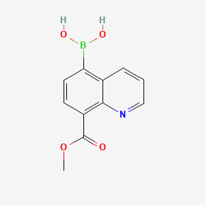 (8-(Methoxycarbonyl)quinolin-5-yl)boronic acid