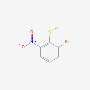molecular formula C7H6BrNO2S B8252859 （2-溴-6-硝基苯基）（甲基）硫烷 