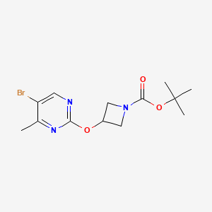 molecular formula C13H18BrN3O3 B8252871 tert-Butyl 3-((5-bromo-4-methylpyrimidin-2-yl)oxy)azetidine-1-carboxylate 