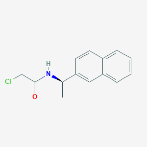 molecular formula C14H14ClNO B8252880 (R)-2-Chloro-N-(1-(naphthalen-2-yl)ethyl)acetamide 