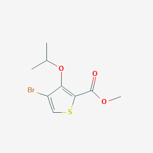 molecular formula C9H11BrO3S B8252895 Methyl 4-bromo-3-isopropoxythiophene-2-carboxylate 