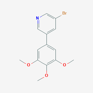molecular formula C14H14BrNO3 B8252992 3-Bromo-5-(3,4,5-trimethoxyphenyl)pyridine 
