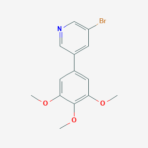 molecular formula C14H14BrNO3 B8252992 3-溴-5-(3,4,5-三甲氧基苯基)吡啶 