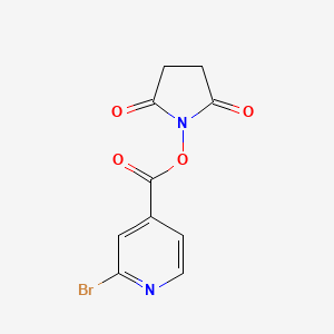 molecular formula C10H7BrN2O4 B8253042 2,5-Dioxopyrrolidin-1-yl 2-bromoisonicotinate 