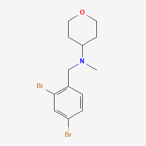molecular formula C13H17Br2NO B8253061 N-(2,4-Dibromobenzyl)-N-methyltetrahydro-2H-pyran-4-amine 