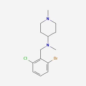 molecular formula C14H20BrClN2 B8253094 N-(2-Bromo-6-chlorobenzyl)-N,1-dimethylpiperidin-4-amine 