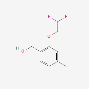 molecular formula C10H12F2O2 B8253142 (2-(2,2-Difluoroethoxy)-4-methylphenyl)methanol 