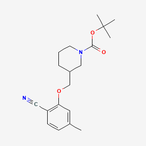 tert-Butyl 3-((2-cyano-5-methylphenoxy)methyl)piperidine-1-carboxylate