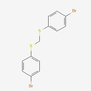 molecular formula C13H10Br2S2 B8253222 Bis[(4-bromophenyl)thio]methane 