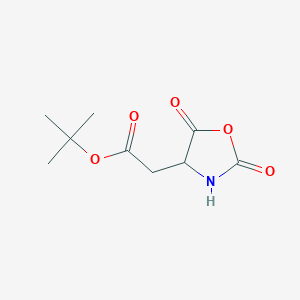 molecular formula C9H13NO5 B8253251 tert-Butyl(S)-2,5-Dioxooxazolidine-4-acetate 