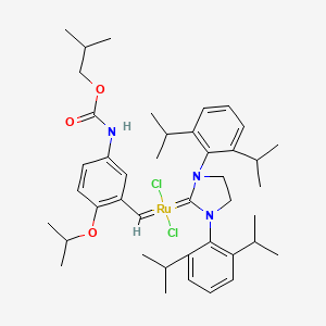molecular formula C42H59Cl2N3O3Ru B8253349 Hoveyda-Grubbs Catalyst(R) M731 CAS No. 1212009-05-6
