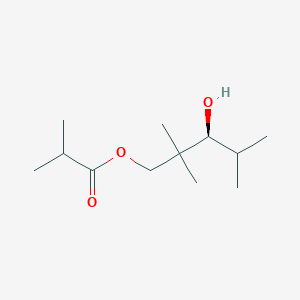 molecular formula C12H24O3 B8253486 2-Methylpropanoic acid (S)-3-isopropyl-2,2-dimethyl-3-hydroxypropyl ester 