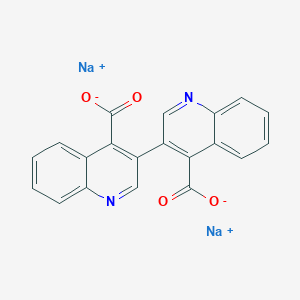 molecular formula C20H10N2Na2O4 B8253516 Disodium;3-(4-carboxylatoquinolin-3-yl)quinoline-4-carboxylate 