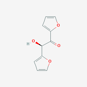 molecular formula C10H8O4 B8253596 (R)-1,2-Bis(2-furyl)-2-hydroxyethanone 